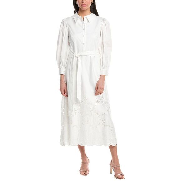 Mikael Aghal WomensMidi Dress, White